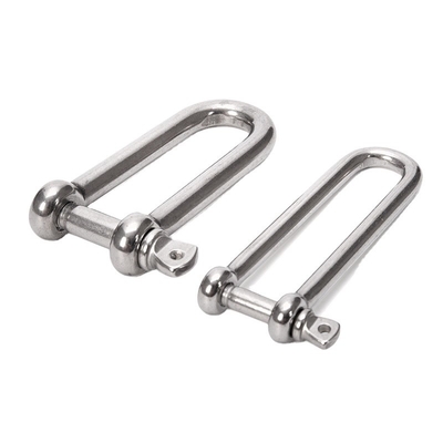 Rendimiento y ajustable de acero inoxidable pulido 304 Tipo de perno de seguridad U Tipo de anclaje grilleta de 8 mm con pin de cuello de tornillo