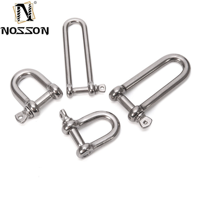 Rendimiento y ajustable de acero inoxidable pulido 304 Tipo de perno de seguridad U Tipo de anclaje grilleta de 8 mm con pin de cuello de tornillo