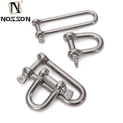 Rendimiento y ajustable de acero inoxidable pulido 304 Tipo de perno de seguridad U Tipo de anclaje grilleta de 8 mm con pin de cuello de tornillo