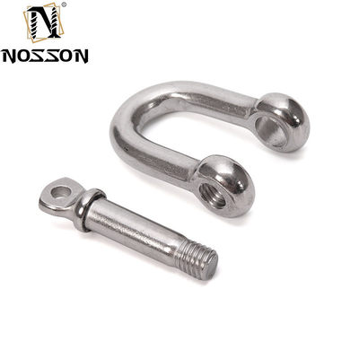 Rendimiento y ajustable de acero inoxidable pulido 304 Tipo de perno de seguridad U Tipo de anclaje grilleta de 8 mm con pin de cuello de tornillo