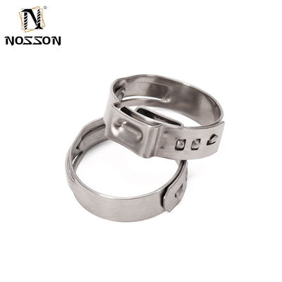 Clamparas de tubería de entrada estándar JIS Tipo de cuello de acero inoxidable Mini liberación de una sola oreja Clamparas de tubo para manguera de PVC de pequeño tamaño