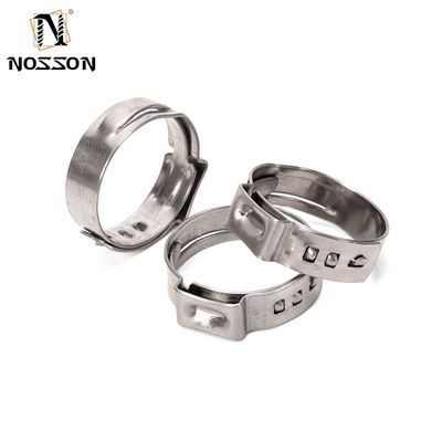 Clampada de manguera de oreja simple industrial estándar JIS con ajuste rápido y sistema de medición métrica hecha de acero inoxidable