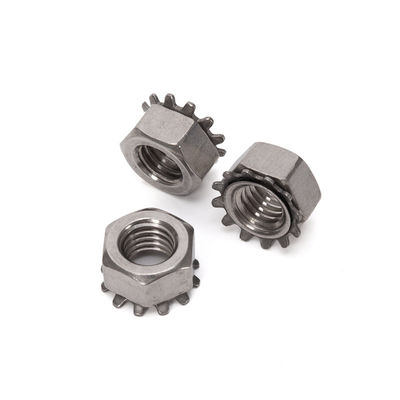 Nuts de fijación métrica de K-Lock de acero inoxidable Dientes de bloqueo de llave Nuts para la industria general Muebles Estándar métrico GB