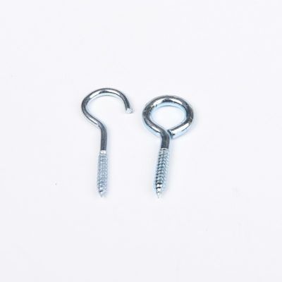 ANSI estándar de acero inoxidable de pared tornillo gancho tornillos zincado y sistema de medición INCH para aplicaciones industriales