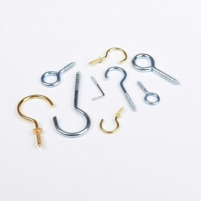 Zinc-aluminio revestido galvanizado cerrojo del ojo de acero inoxidable auto-apagado colgante gancho del ojo abierto tipo C tornillo sistema de medición del gancho del cerrojo INCH GB