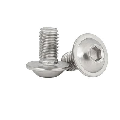 Cubierta de acero inoxidable negro con cabeza plana Torsión hexagonal con brida Hexagonal m3 m4 m5 m6 m8 m10 m12 m14 m16 m20