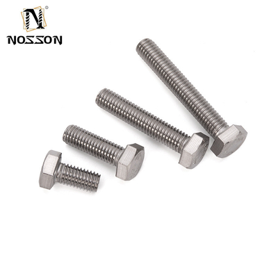 Cerrojos y tuercas hexagonales de acero inoxidable revestidos con zinc DIN933 para aplicaciones mecánicas m3 m4 m5 m6 m8 m10 m12 m14 m16 m20
