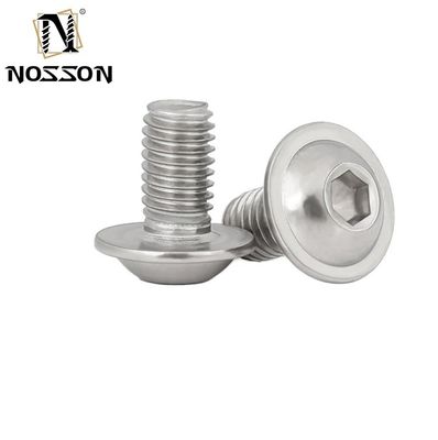 Sistema de medición de la cabeza plana ZINC Finish INCH de acero inoxidable 304 Hexagon Socket Head Flange Button Head Screw con estándar GB