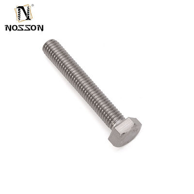 SS 304 316 Acero galvanizado DIN931 DIN933 Medios hilos de cabeza hexadecimal Tornos y tuercas M3 M4 M5 M6 M8 M10 M12 M14 M16 M20 acabado plano