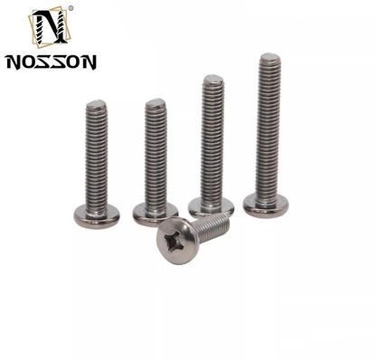 Industria de acabados galvanizados Titanio aleación de acero inoxidable tornillo de freno disco de titanio tornillos tornillos con cabeza de pane DIN estándar