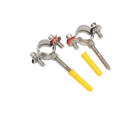 16-300mm soporte personalizado de acero inoxidable sanitario 304 tubo redondo sujetador de tubos para el estándar DIN