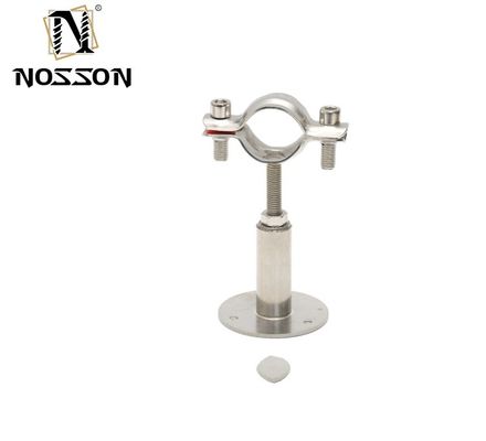 16-300mm soporte personalizado de acero inoxidable sanitario 304 tubo redondo sujetador de tubos para el estándar DIN