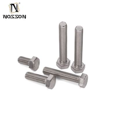 Fabricación Distribución Estándar ANSI acabado plano 304 316 Hex Cerrojo de acero inoxidable y lavadora de tuercas DIN931 DIN933