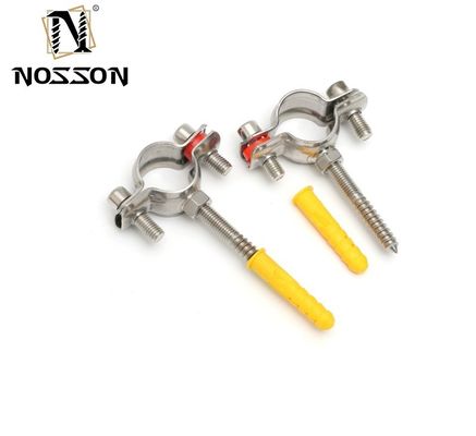 16-300mm de tuberías de acero inoxidable estándar de la tubería colgantes con 2 tornillos anillo y caucho