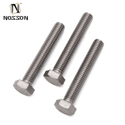 Fabricación grado 8.8 DIN931 DIN933 para M3 M4 M5 M6 M8 M10 M12 M14 M16 M20 en acabado plano