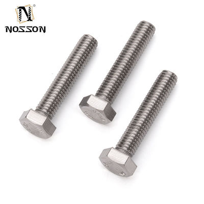 Fabricación grado 8.8 DIN931 DIN933 para M3 M4 M5 M6 M8 M10 M12 M14 M16 M20 en acabado plano