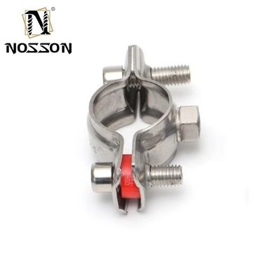 ODM soporte personalizado de acero inoxidable 304 acero electro-galvanizado de sujeción de almohadilla para los tubos de bebidas de alimentos de Dongguan