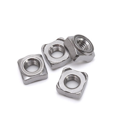 Nuts de soldadura cuadrada de acero inoxidable 304 para hilos M3-M12 en aplicaciones de la industria minorista