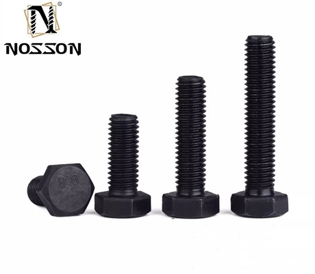 Cerrojo de cabeza hexagonal de acero de óxido negro de grado industrial con tuerca M3 M4 M5 M6 M8 M10 M12 M14 M16 M20 GB grado estándar 10.9