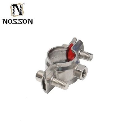 Clampada para tuberías de caucho M8 de metal, acero carbono y zinc revestido de zinc para aplicaciones en la industria general