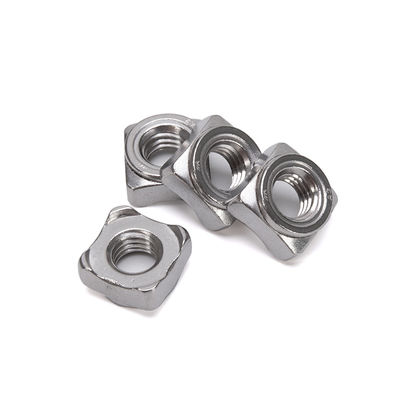 Acero de carbono métrico M6 ANSI / ASME estándar DIN928 nuez de soldadura cuadrada para soldadura puntual personalizada acabado plano personalizado