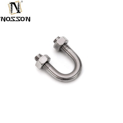 SS304 316 Clampada de tubería Cuadrada Lavadora de nueces de flexión para camión Barco U pernos M6 M8 M10 DIN3570 Todos los tamaños Acero inoxidable plano longitud 32mm