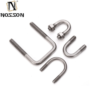 SS304 316 Clampada de tubería Cuadrada Lavadora de nueces de flexión para camión Barco U pernos M6 M8 M10 DIN3570 Todos los tamaños Acero inoxidable plano longitud 32mm