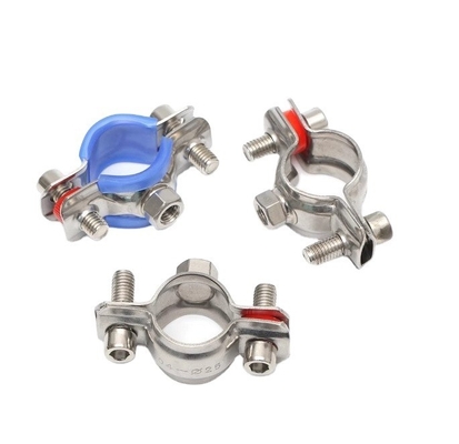 Clampada de perchas de acero inoxidable de 16-300 mm con sellos y tornillos EPDM fabricada de acuerdo con la norma ANSI/ASME