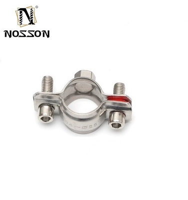 Clampada de perchas de acero inoxidable de 16-300 mm con sellos y tornillos EPDM fabricada de acuerdo con la norma ANSI/ASME