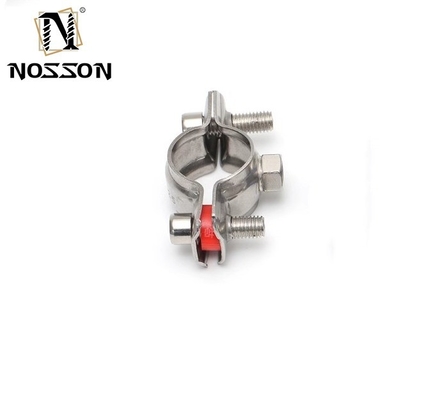 Clampada de perchas de acero inoxidable de 16-300 mm con sellos y tornillos EPDM fabricada de acuerdo con la norma ANSI/ASME