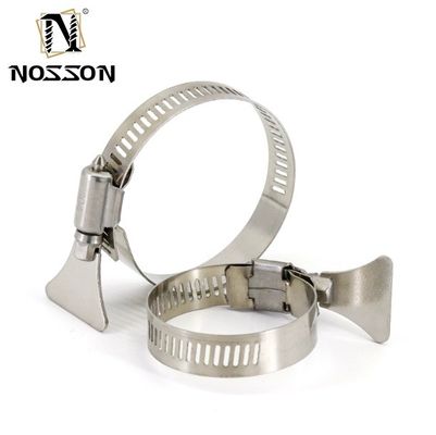 Alemania Tipo de acero inoxidable de liberación rápida tubo telescópico tipo C de tubos de tubería pinzas de manguera abrazaderas con tornillo / manija de pulgar