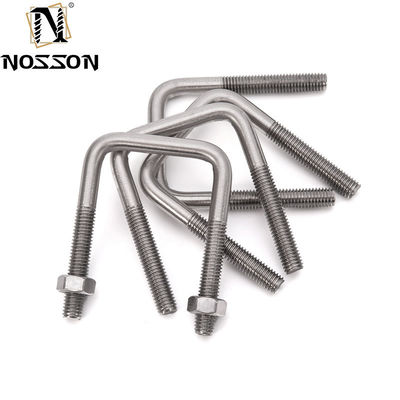 ZINC Finish Round Bend U Bolt para proyectos de construcción en edificios de acero inoxidable