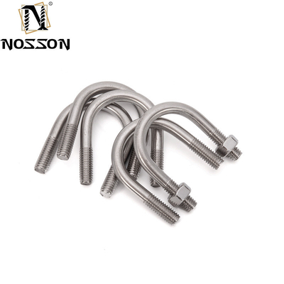 Clampada para tubería de U-Bolt hecha de acero inoxidable de alta resistencia 316 U-Bolt cuadrado