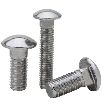 Finalización plana SS304 SS316 Entrenador galvanizado perno de tornillo M4 M5 M6 M8 M10 con acero de grado A2-70/A4-80/304/316 y de alto grado