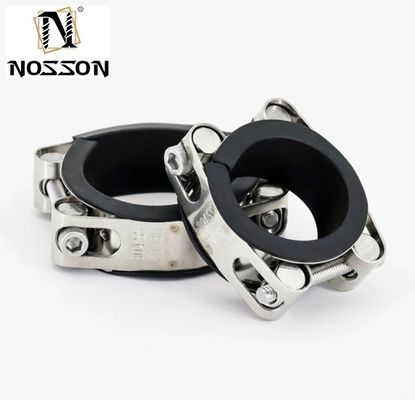 Clampada de manguera de T-Bolt estándar de acero inoxidable único ajustable 304 para sistema de medición de minería