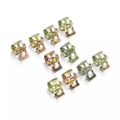 En stock ZINC Vacuum Spring Fuel Oil Water Cpu Hose Clip Pipe Tube For Band Clamp Metal Fastener Spring Clips Fuel Clamp Hoops Tubo de aire