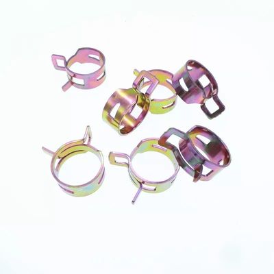 Acero inoxidable abrazadera de trabajo pesado Acción de metal Fue abrazadera de manguera de tipo de resorte con acabado de zinc y soporte OEM personalizado