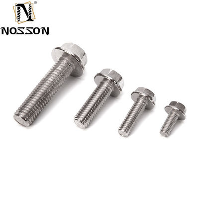 Alta durabilidad DIN6921 Acero inoxidable M3-M56 cabeza hexadecimal de lavadora cerrojo y tuerca de brillo estándar DIN grado A2-70/A4-80 grado