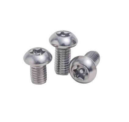 ANSI estándar de acero inoxidable Torx botón de cabeza de toma de seguridad para el tornillo de seguridad para diversas industrias Sistema de medición INCH M1.6