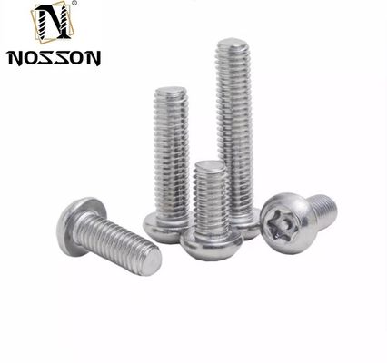 ANSI estándar de acero inoxidable Torx botón de cabeza de toma de seguridad para el tornillo de seguridad para diversas industrias Sistema de medición INCH M1.6