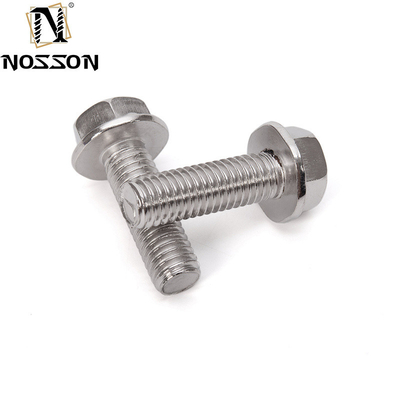 Cerrojos de transporte de primera calidad para aplicaciones de trabajo pesado DIN estándar Hex Flange Head Serrated Screws A2-70/A4-80/304/316