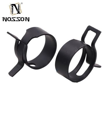 Clip de manguera de la línea de combustible de la tubería de agua del automóvil con material de acero inoxidable de la industria pesada y pinza de banda de resorte de acabado con zinc