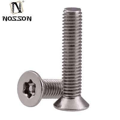 ANSI/ASME estándar 304 de acero inoxidable Torx cabeza redonda de la cacerola con pernos de seguridad antirrobo de seis lóbulos cabeza del botón a prueba de alteraciones pernos