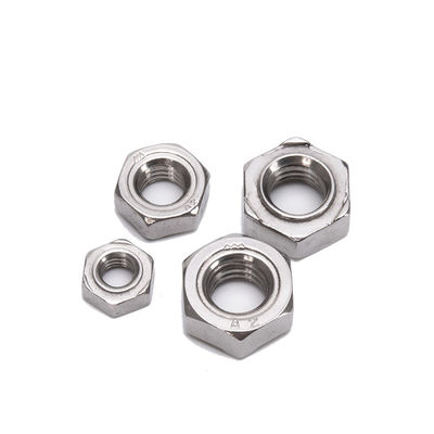 Las tuercas de cabeza hexadecimal de acero inoxidable galvanizado SS304 SS316 para pernos La opción preferida en la industria de alimentos y bebidas Estándar GB