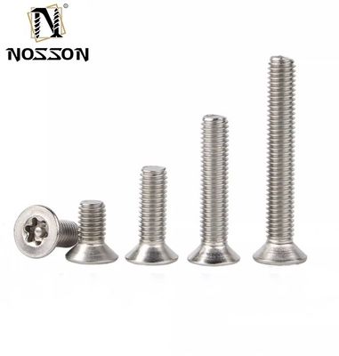 Cabeza de pane de acero inoxidable Torx Pin Anti robo Cabeza redonda tornillos de seguridad personalizados en el sistema de medición métrico DIN estándar