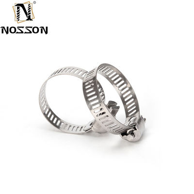 Clampada de tubería de tipo americano de gran peso con medición métrica y pinza de manguera de acero inoxidable resistente a la corrosión