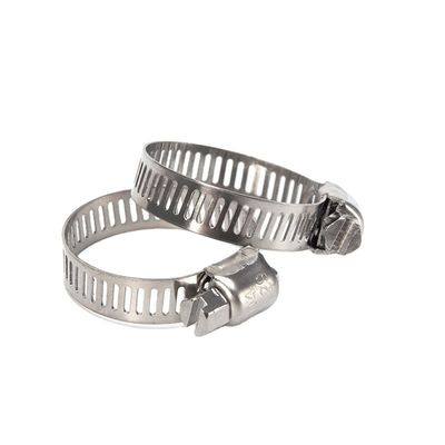 Medición métrica estándar Tipo de sujeción de tubería de trabajo pesado con material de acero inoxidable y sujeción de gusano de clip de manguera caliente