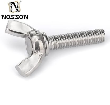 304 de acero inoxidable de alas de mariposa tornillo de tornillo M3 M4 M5 M6 DIN316 con certificación ISO9001 y colores personalizados