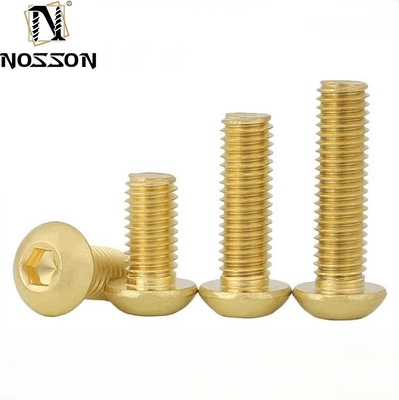 Certificado ISO M4 M5 M6 M8 de acero inoxidable de cabeza de botón Hex Drive tornillos para la línea de fabricación de máquinas industriales