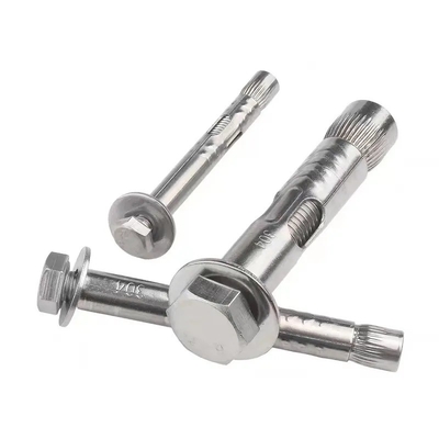 Muestra de acabado marrón de acero inoxidable B8MSH B8M B8 B7 18-8 INOX 1/4 de pulgada Hex Sleeve Anchor para aplicaciones pesadas